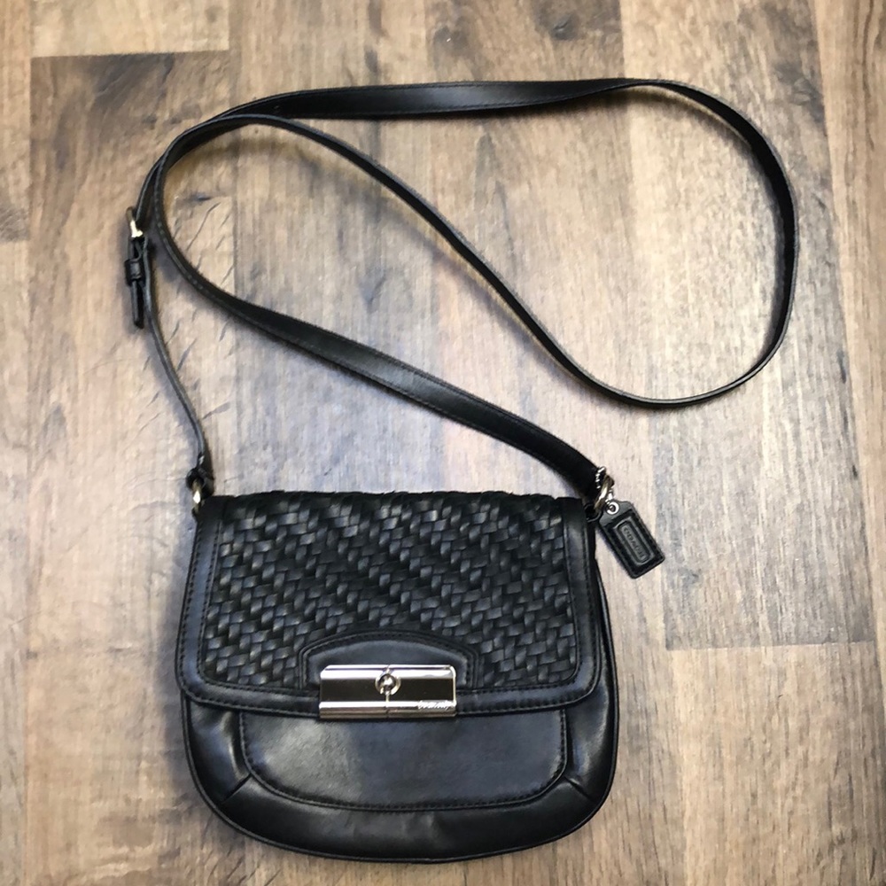 COACH Black Leather Crossbody Bag - Picture 2 of 8